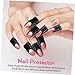FOYTOKI 100sheets Nail Protector Stickers Cuticle Protectors for Gel Polish Soft Material Fit for All to Apply Safe Comfortable for Home Use