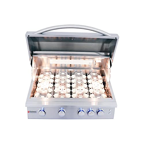 Rcs Gas Grills 32 Premier Grill With Blue Led And Rear Burner - Ng #TOP3