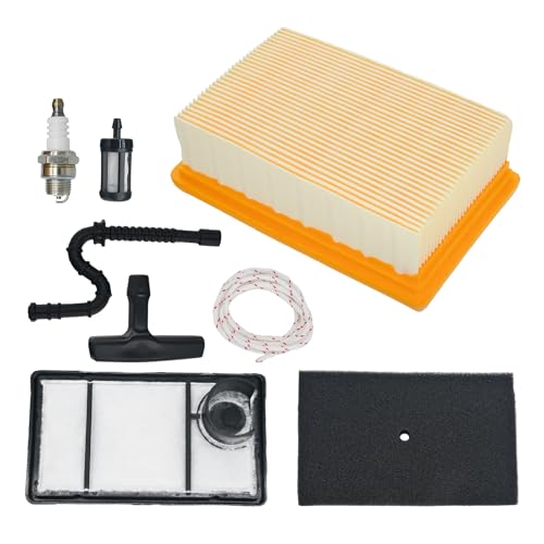 Eamonhigh TS400 Air Filter Kit Replacement for Stihl TS 400 BR350 BR430 BR450 SR430 SR450 Concrete Cut Off Saw Chainsaw Blower 4223-141-0300 4223-140-1800 4223-141-0600 with Spark Plug