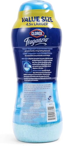 Image of Clorox Fraganzia Laundry Scent Booster Crystals, In-Wash Fragrance Beads for Fresh-Smelling Clothes & Linens, Safe for All Fabrics & Colors, Easy-Pour Bottle, Linen Scent, 70 Oz - 6 Pack