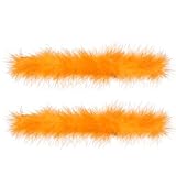 Cooluckday 2Pcs Women's Feather Slap Bracelets Watch Patting Circle Slap Ring Wrist Decoration Cuff Sleeves Slap Bangle Hair Accessories