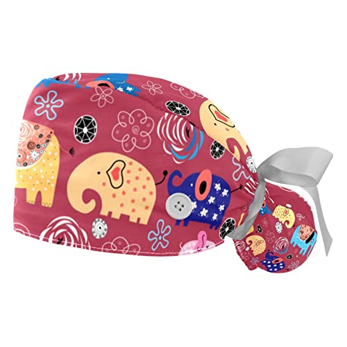 Chapeaux bouffants JDEZ 2PCS avec bandeau anti-transpiration pour le travail