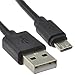 Produktbild USB 2,0 A Zum Mikro B Daten und Ladekabel 24AWG Kabel 1,2 m Anschlusskabel Schwarz [1.2 Meter/1,2m]