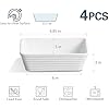 Amazon.com: ONEMORE Small Baking Dish, Rectangle Ceramic Baking Dish ...