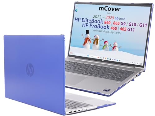 Protection HP ProBook 460 G11 Coque Rigide 16 Pouces Bleu Anti Rayures EliteBook 860 G10 G11