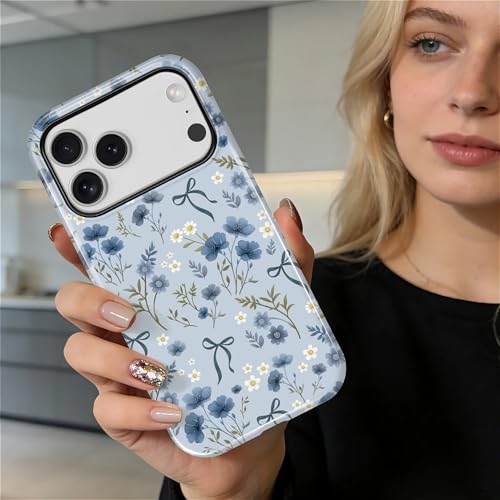 Coque iPhone 17 Pro double couche militaire résistante aux rayures bleu - 6