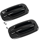 ECOTRIC Exterior Door Handle Compatible with 1999-2007 Chevy Chevrolet Silverado Sierra 1500/2500...