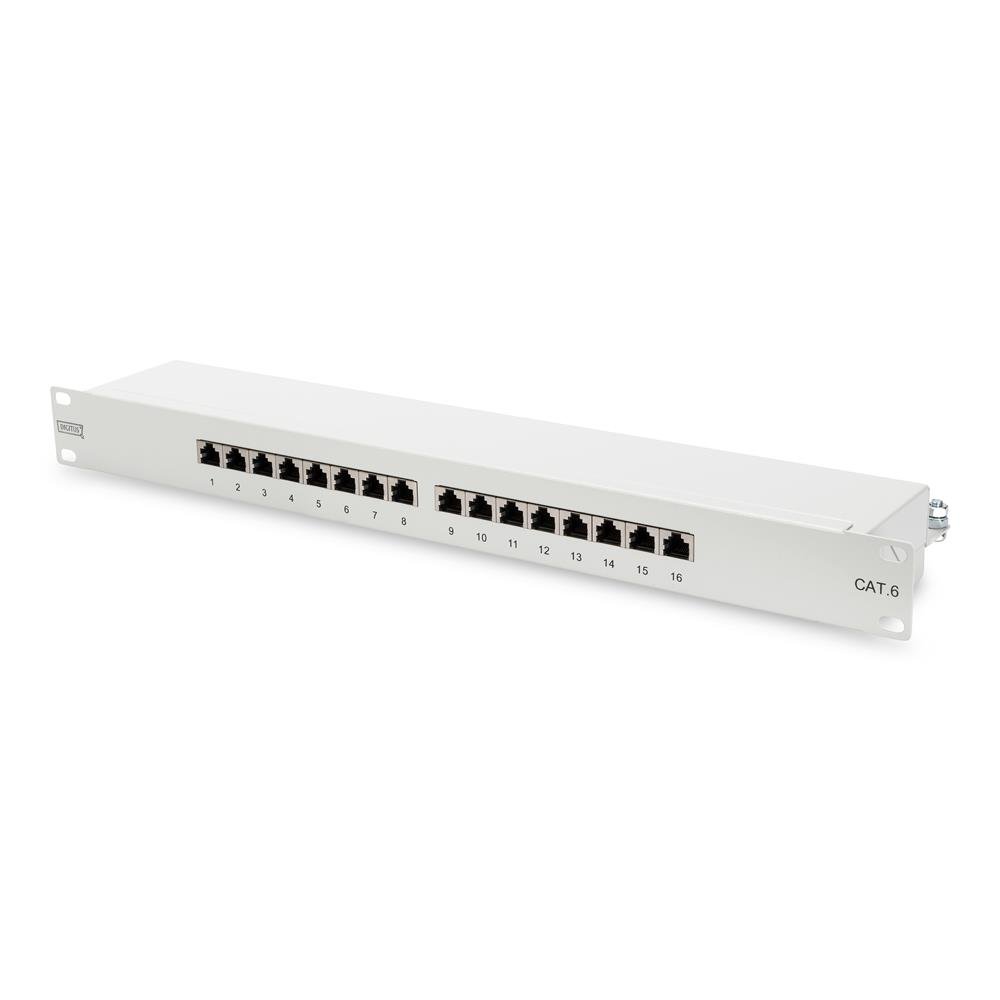 DIGITUS Panneau de brassage 19" cat.6 classe E 16 ports RJ45