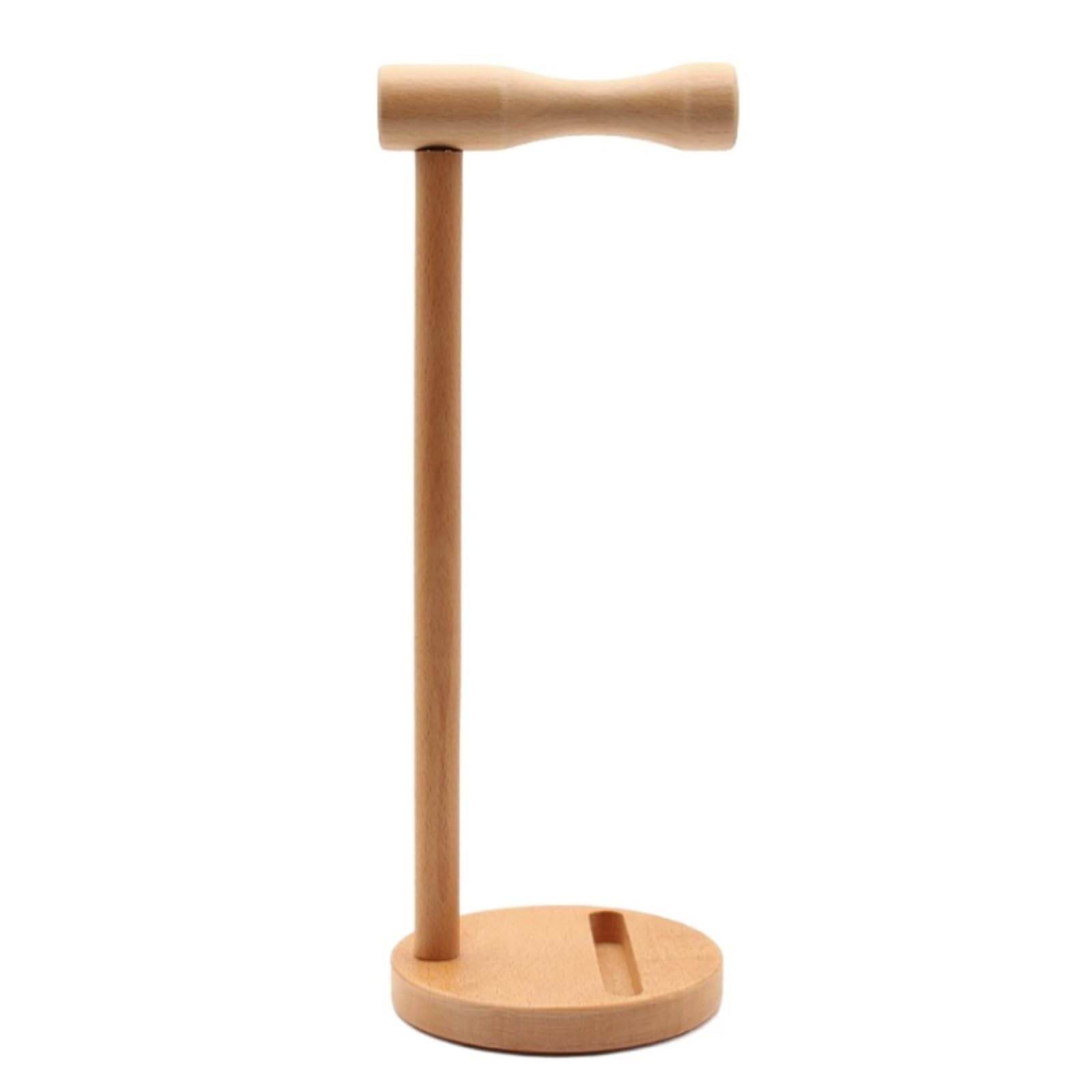MRKU Headphone Stand Holder Headset Hook Hanger Desktop Beech,Wooden,Universal,Earphone