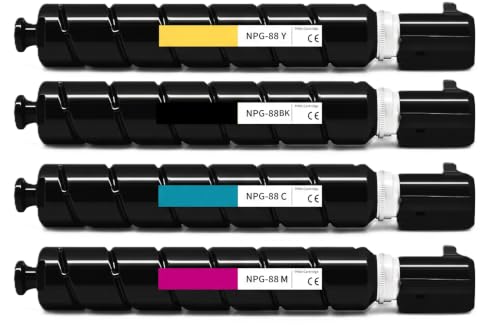 MITU COPIER NPG-88 Toner Cartridge Compatible with ImageRUNNER Advance DX C3926 C3930 C3935 C3326 C3322L Printer Black Cyan Yellow Magenta