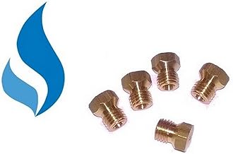 Universal Erdgas Düsensatz für Gasherd Gaskochfeld Ofen 4-5-Brenner M6x0,75 :: Ersatzdüsen Gasdüsen :: NEU!