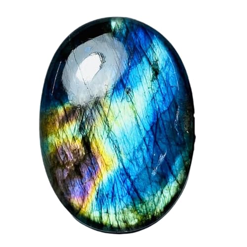 Labradorite naturelle ovale 35x26mm cabochon vrac pour création bague et collier