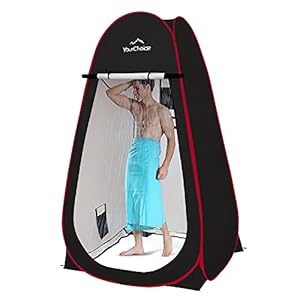 Your Choice Oversized 6.89FT Pop Up Privacy Tent – Camping Shower Changing Tent, Portable Bathroom Toilet Room
