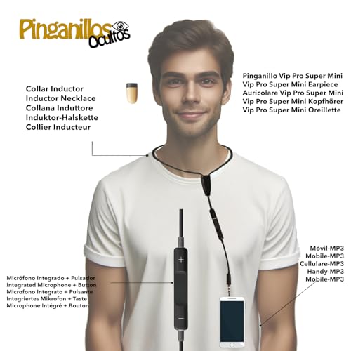Oreillette cachée examen collier microphone pour écoute discrète - 2