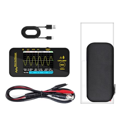 Osciloscopio digital LCD de 3.2 pulgadas, ancho de banda de 10 MHz con función de activación automática para aficionados y técnicos