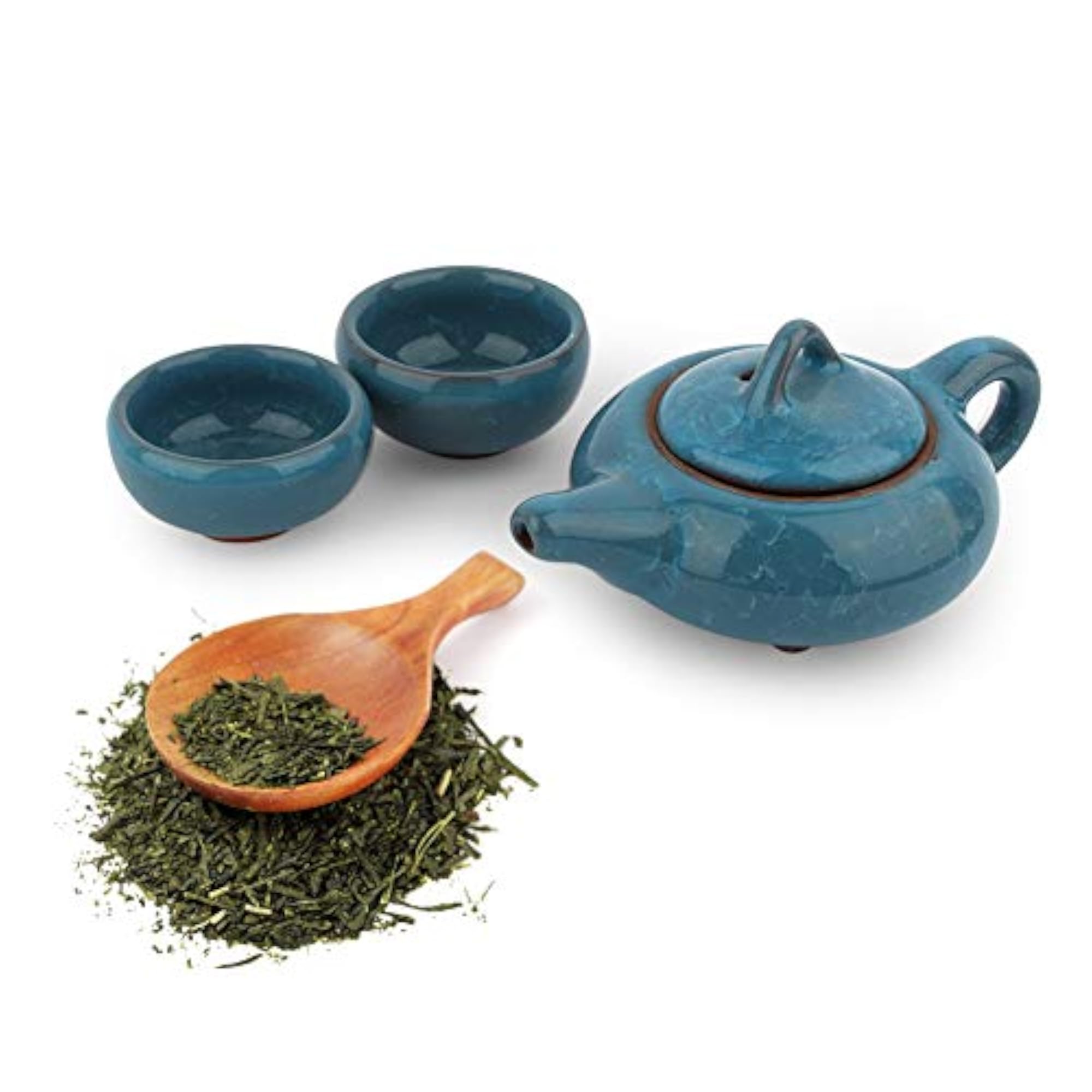 Unique Sky Blue Tea Set, Modern Oriental Style