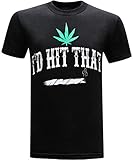 I'd Hit That Marijuana 420 Pot Weed Stoner Men's Funny T-Shirt - (Small) - Black