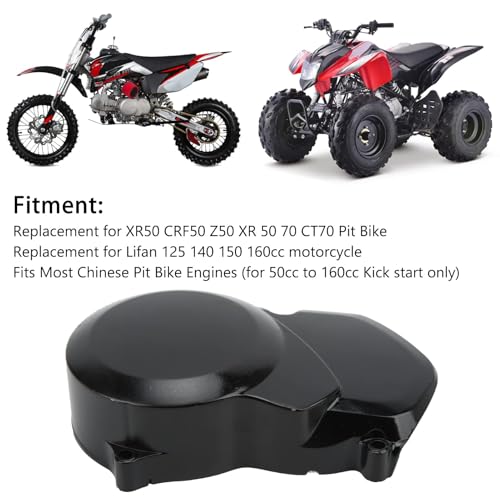 Image of Aramox Engine Stator Cover, Motorcycle Sprocket Chain Cover Engine Left Side Stator Guard Protector Replacement for 125 140 150 Engine Cover