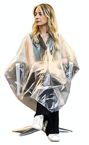 Kozmar 50 Pack Professional Disposable Gown/Apron/Large Cape for Salons, Hairdressers & Barbers 100x140cm (Pack of 50)