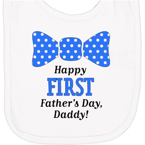 inktastic Happy First Father's Day, Daddy- Bow Tie Newborn Bib