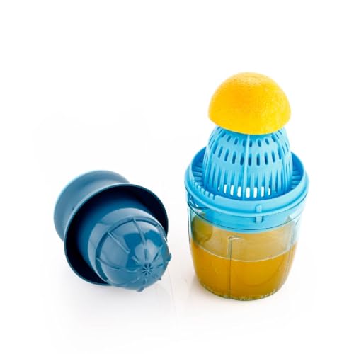 Crystal Plastic Xpress Handy Juicer 2 in 1| Manual Citrus and Fruit Juicer | Multicolour | No Electricity Required