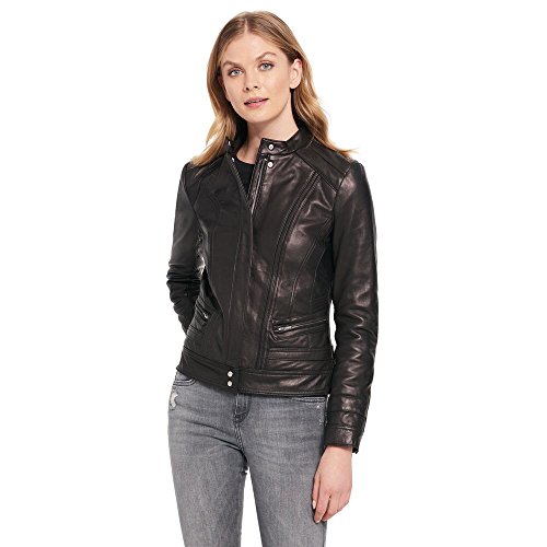 black rivet womens leather jacket