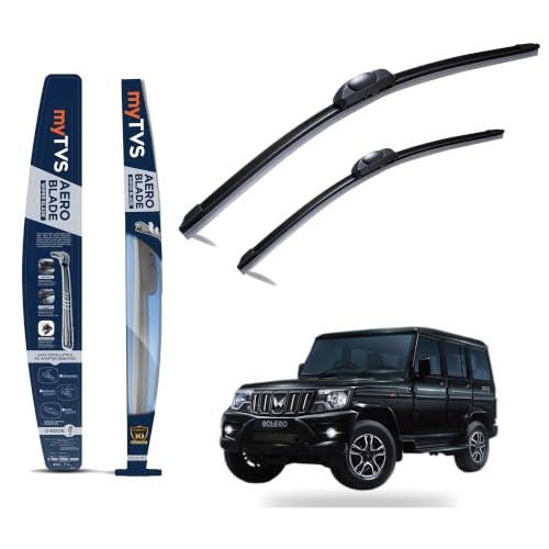 myTVS Frameless Car Wiper Blades for Mahindra Bolero 16"+16 Pack of 2 - Image 2