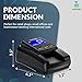 RIGHTSHOP Counterfeit Money Detector Machine with UV Flashlight, IR MG UV Detection - Fake Bill Checker for USD, EUR & GBP, Cash Value Calculator with Automatic 4-Way Orientation