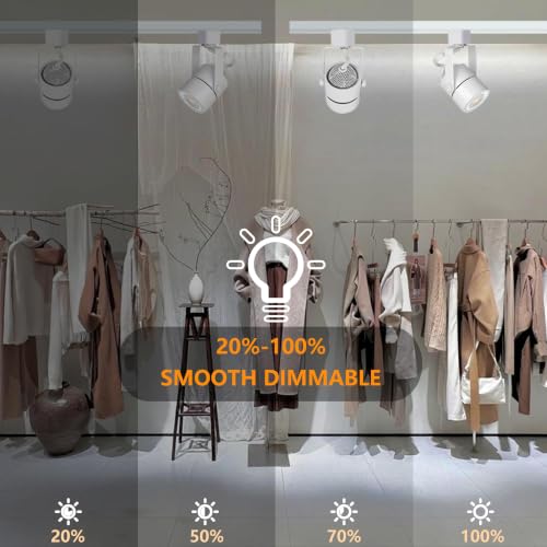 Image of LED Track Lighting Kit 4000K 10W 2PCS White H Type Plug in