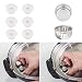 6pcs Electrical Pressure Cooker Float Valve Gaskets and 2pcs Original Anti-Block Shield for Instant Pot
