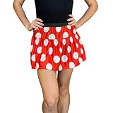 Red and White Polka Dot Running Skirt | Athletic Minnie Skirt (XSmall)