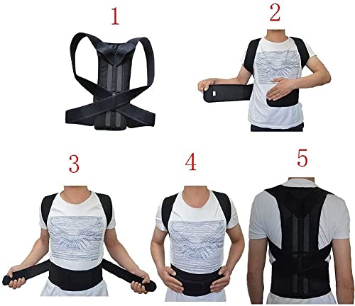 Ceinture correction de posture dos et epaule orthopedique avec sangles reglabes