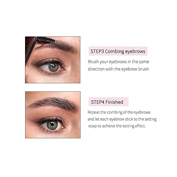 Eyebrow Soap, 3D Brows Styling Soap, Transparent Long Lasting Natural Eyebrow Wax Eyebrow Gel