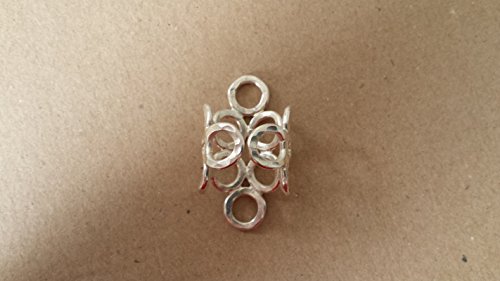 Anillo de plata Chic-Net 925 de alta joyería con círculos de oro 4