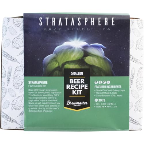 DIPA Stratasphere Hazy Double IPA (Imperial) Premium Homebrewing Extract Ingredient Beer Kit from Brewmaster BMKIT128