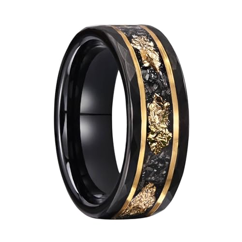 Bague tungstène anti-rayures 6MM 8MM | Finis les bijoux déformés et ternes