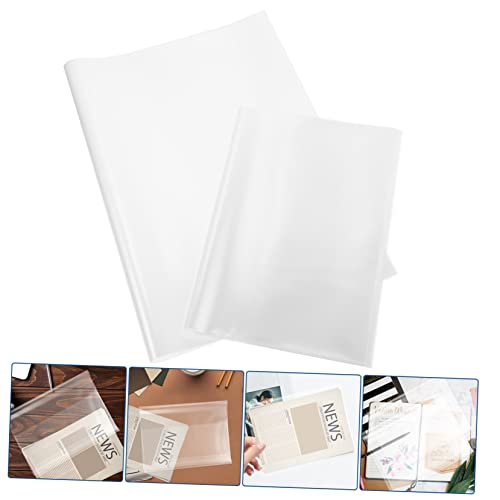 ULTECHNOVO 100 Pçs Capa De Livro De Contas A5 A5 Pp Livro De Exercícios Transparente