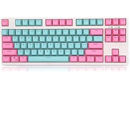 Amazon Mihiyiry Pbt キーキャップ 半透明デザインメカニカルゲーミングキーキャップ 104キー Cherry Mx スイッチと互換性のある キープーラー付き キーセット60 ゲーミングキーボードに最適 コーラルシー 61 9キー 日本語配列 Baod ゲーミングキーボード 通販