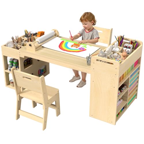 RUPOLX Kids Art Table and Chairs