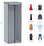Univivi 54“ Garment Bags for Hanging Clothes,2-Pack Breathable Non-Woven Clothes Cover for Closet Organizer with Clear Window, Hanging Garment Storage Bag for Dresses,Suits,Coats