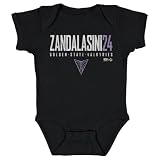 500 LEVEL Cecilia Zandalasini Golden State Valkyries Elite One-Piece Infant Bodysuit (Black, 12M)