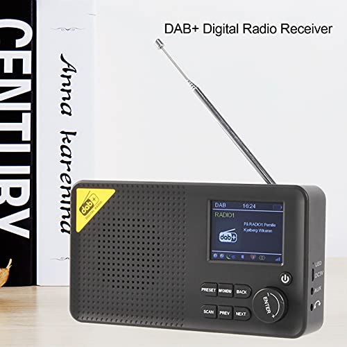 Ebtools Dab+ Digital Radio, Portable Bluetooth 5.0 Dab Radio Receiver With 2.4?Inch Lcd Screen, Suitable For Home, Office, Outdoor, Travel #TOP1