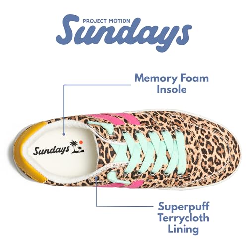 Image of Sundays Canvas Sneakers Women - Memory Foam Insole with Breathable Canvas Shoes for Women Footwear - Non-Slip with Lightweight and Comfortable Womens Sneakers