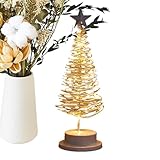 Large utilisation : améliorez n'importe quel espace : transformez n'importe quelle pièce avec l'utilisation innovante de notre lampe de table en forme d'arbre de Noël. En plus de rehausser l'ambiance festive, utilisez-la comme une petite lampe de table pour étudier ou utiliser la nuit, ce qui la rend polyvalente pour toutes les occasions.