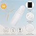 SESENSE Essential Oil Roller Bottles, 2PCS (50ml/30ml) Thick Glass Perfume Roller Bottles with Funnel and Dropper Glass Empty Bottles Beauty and Personal Care Tools for Fragrance (White, 50ML)
