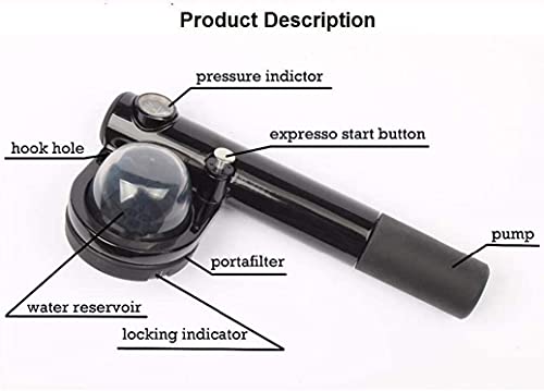 SXLCKJ Máquina de café portátil Viaje al Aire Libre Concentrado Presión Manual Máquina de café Hogar Mini COF… - Imagen 4