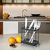 Stainless Steel Utensil Holder For Kitchen Counter - 3 Compartment Drying Rack Organizer For Spoons, Spatulas & More