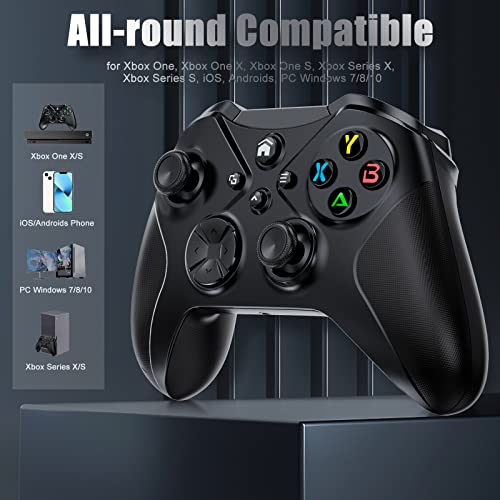 Wireless Controller For Xbox One, Pc Game Controller Compatible With Microsoft Xbox One/Xbox One X/One S/Xbox Series S/X Gamepad Support Turbo/3.5Mm Headphone Jack/Macro Functions #TOP2
