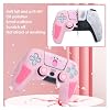 Pink Silicone Grip Case for PlayStation 5 Anti-Slip Ergonomic Skin with Stylish Design, Durable Protective Shell, Gaming Accessory for Dual Sense