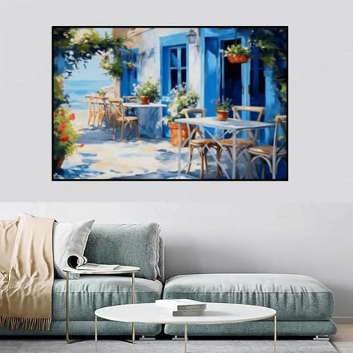Toile de paysage sur cadre de 40x60cm à la finition soignée pour villa et maison